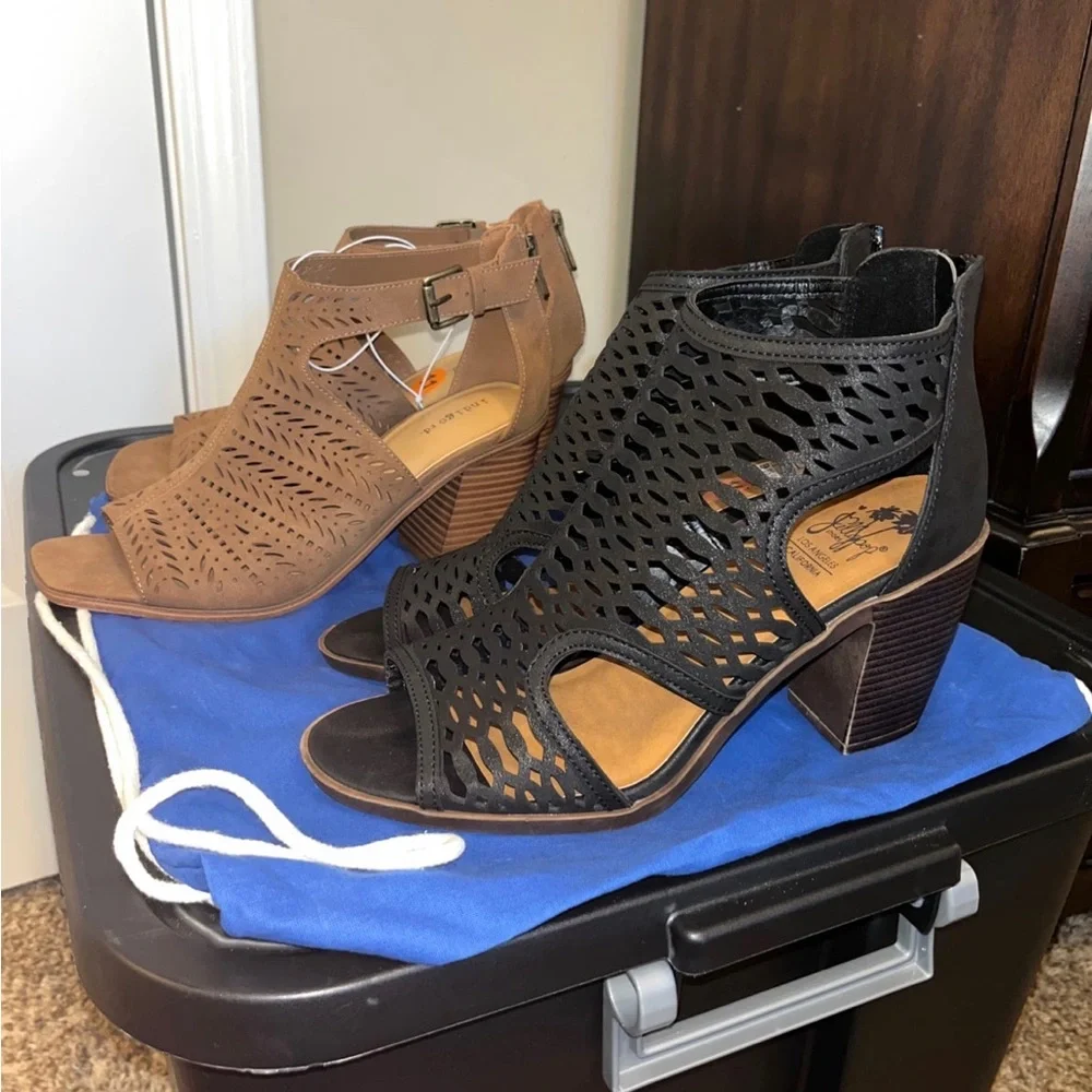 Indigo/jellypop heels! NWT!